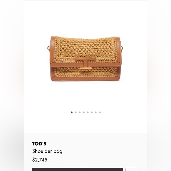 AUTHENTIC TODS RAFFIA STRAW CROCHET CLUTCH BAG PURSE LIKE NEW BARBIE PINK COLOR - Picture 13 of 16